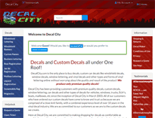 Tablet Screenshot of decalcity.com